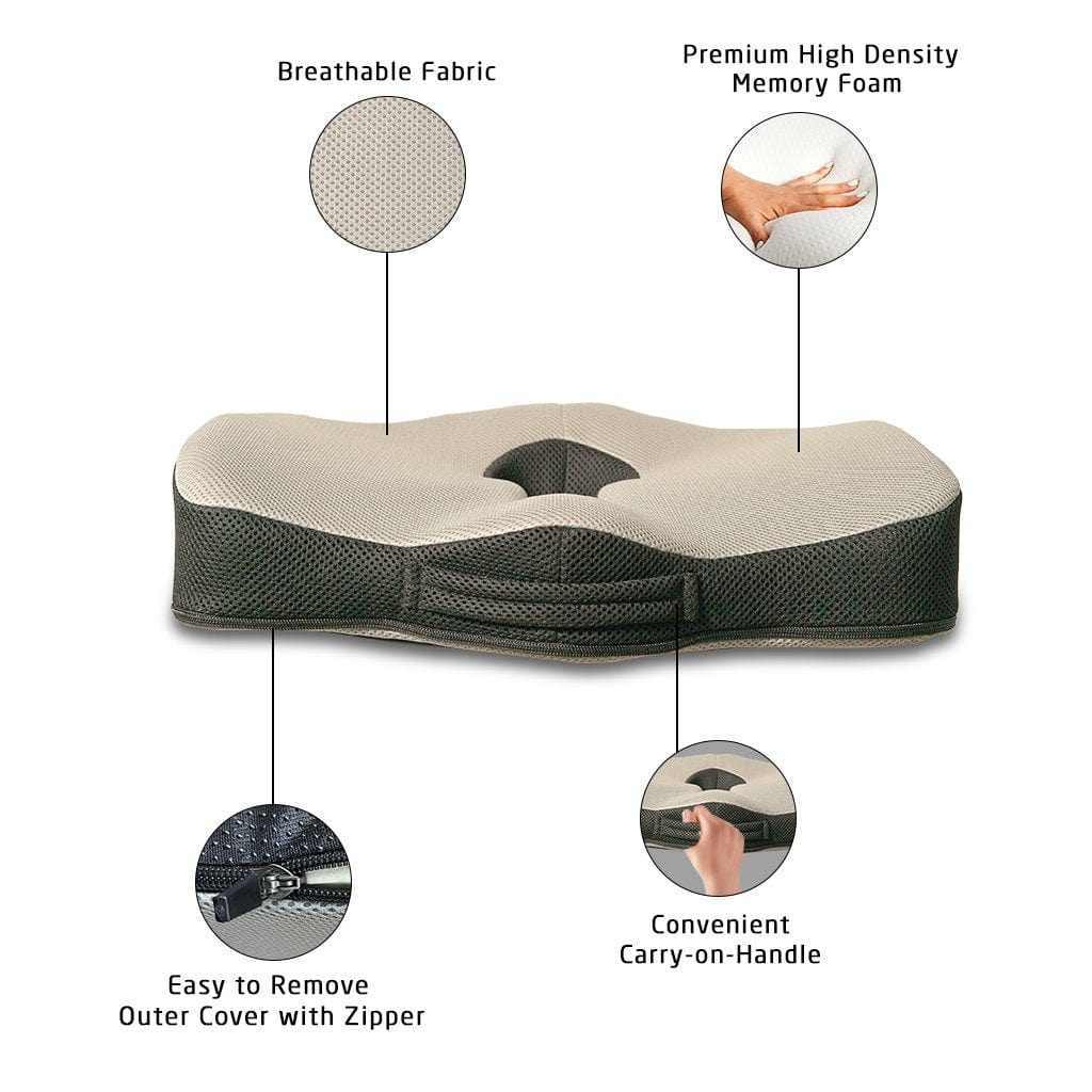 Buy Coccyx Pillow - Seat Cushion Online, Best Coccyx Pillow in India –  Livpure
